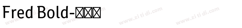 Fred Bold字体转换